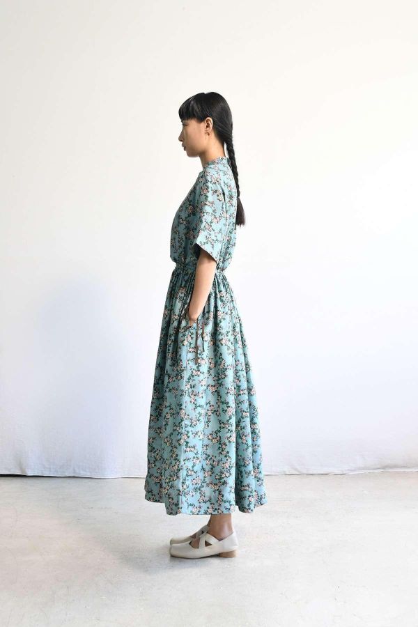 【Maku Textile】KUHLIA洋裝 手織,手紡紗,洋裝,絲,蠶絲,植物染,草木染