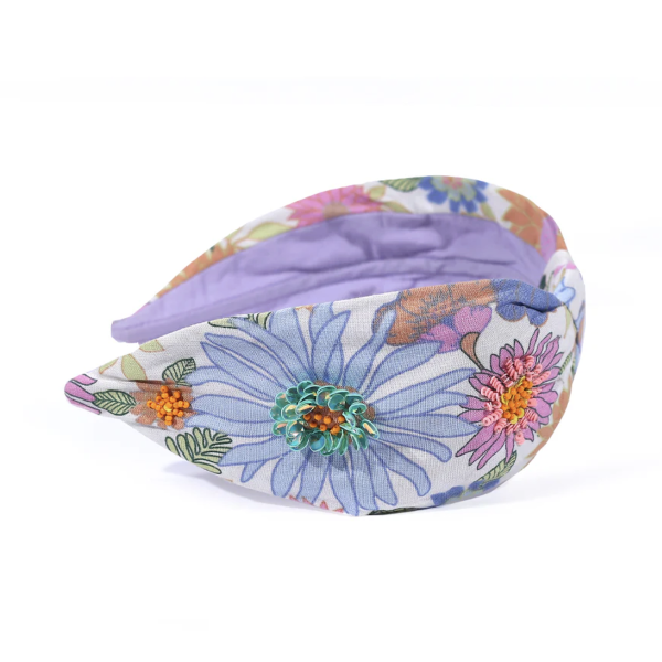 【Namjosh】手工珠繡髮箍＿花霧 髮夾,髮飾,手工刺繡,珠繡