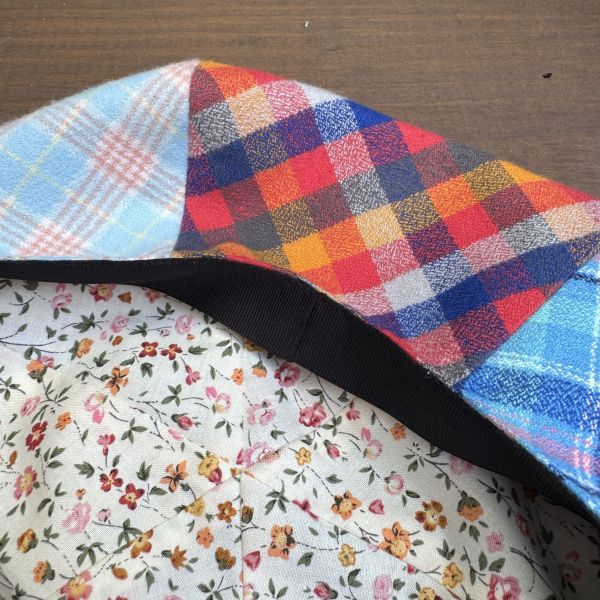 【Studio Phronesis】報童帽＿紅格紋拼接流蘇 