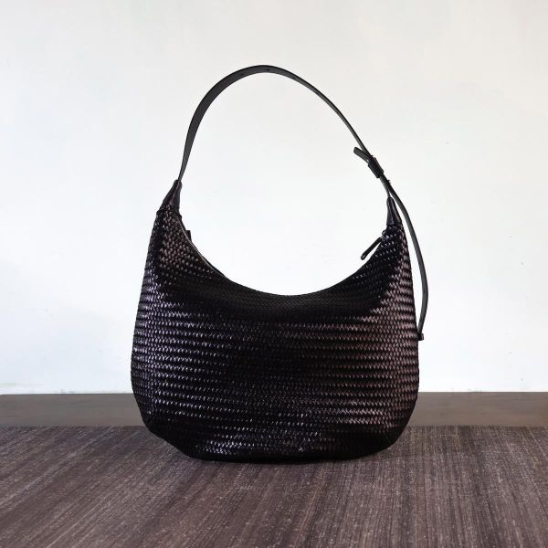 【Allan K】Wesley 皮革編織包（黑色） 皮包,皮革,皮革編織,牛皮,肩背包,手工皮革編織,手工,包包