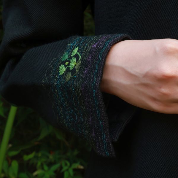 【Maku Textile】ARTHUR夾克外套 手織,手紡紗,洋裝,羊毛,蠶絲,美麗諾羊毛,植物染,草木染