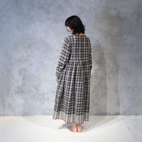 【Maku Textile】ATHENA洋裝 手織,手紡紗,洋裝,棉,植物染,草木染