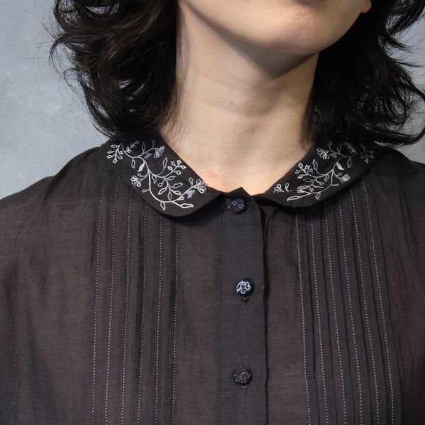【Maku Textile】MARION_118/SC_A.EM/MING 手織,手紡紗,洋裝,蠶絲,植物染,草木染
