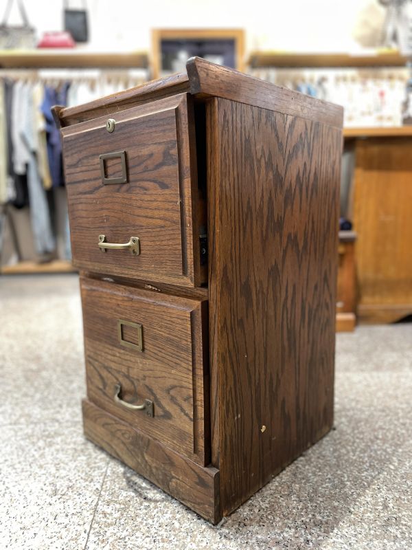 【二手讓藏】橡木文件櫃 