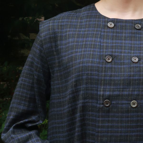 【Maku Textile】DIANA 大衣 手織,手紡紗,大衣,羊毛,植物染,草木染