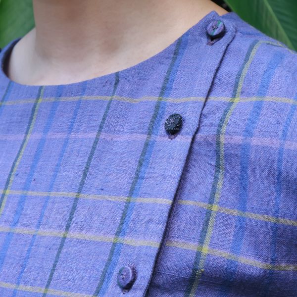 【Maku Textile】ATEHNA洋裝 手織,手紡紗,洋裝,棉,植物染,草木染