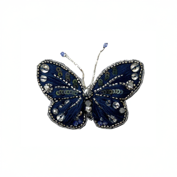 【Namjosh】蝴蝶小髮夾＿三色 髮夾、髮飾、手工刺繡