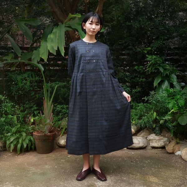 【Maku Textile】DIANA 大衣 手織,手紡紗,大衣,羊毛,植物染,草木染