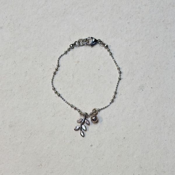 【藍珊瑚】純銀微鑲原色貝殼手鍊 純銀,手鍊,海洋廢物,魚骨,骨頭,藍珊瑚