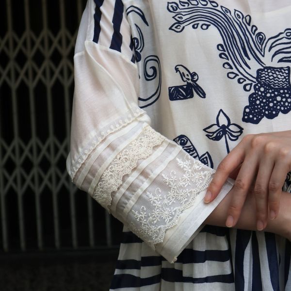 【AHMEV】Delphine洋裝 手織,手紡紗,洋裝,蠶絲