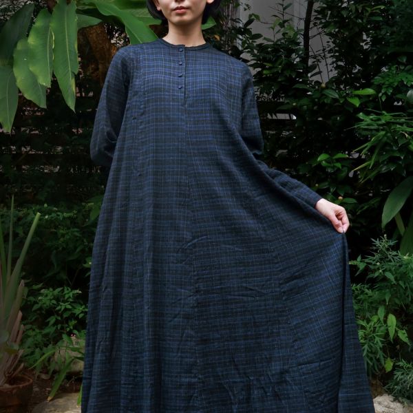 【Maku Textile】HARITA洋裝 手織,手紡紗,洋裝,棉,植物染,草木染