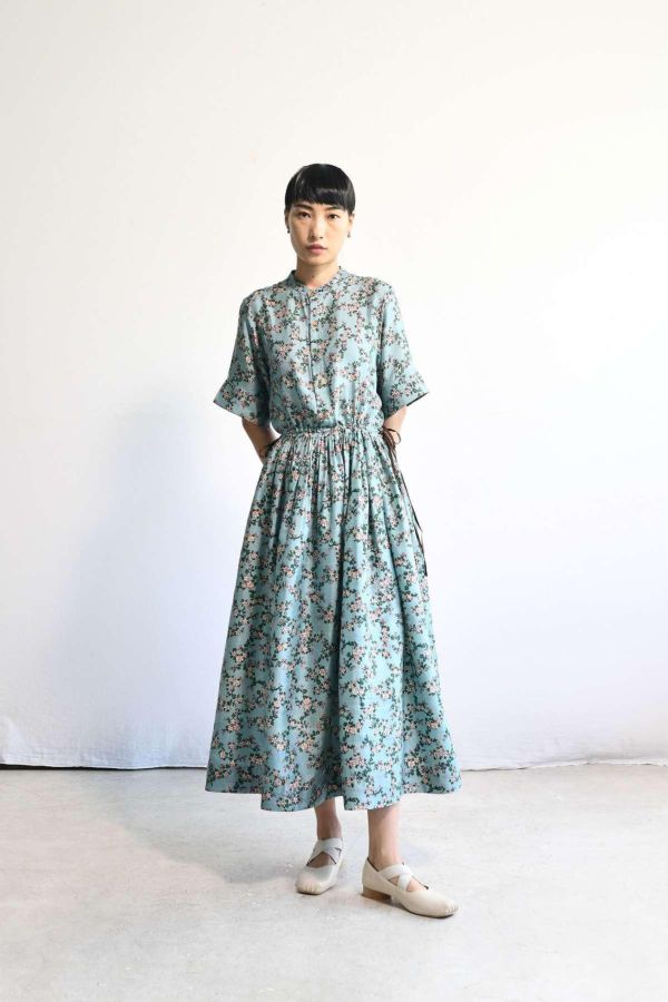 【Maku Textile】KUHLIA洋裝 手織,手紡紗,洋裝,絲,蠶絲,植物染,草木染