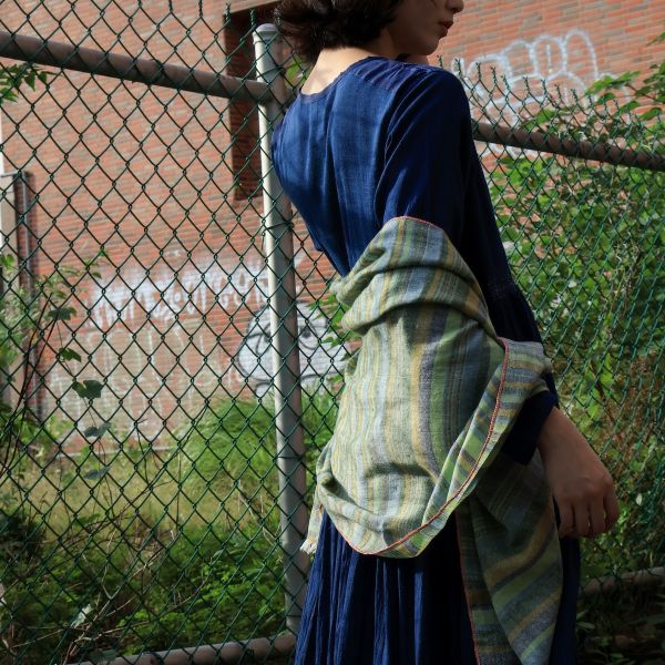 【Maku Textile】KEYA圍巾 手織,手紡紗,圍巾,Cashmere,植物染,草木染