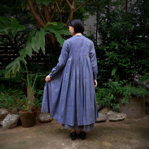 【Maku Textile】SAGA洋裝 手織,手紡紗,洋裝,棉,植物染,草木染