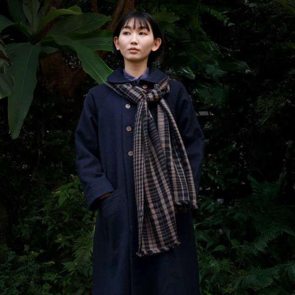 【Maku Textile】IVY圍巾 手織,手紡紗,圍巾,絲,植物染,草木染