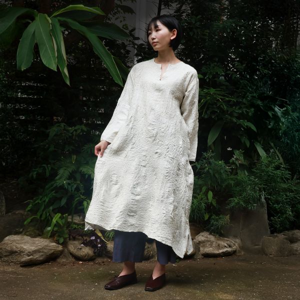 【Maku Textile】INDUS洋裝 手織,手紡紗,洋裝,美麗諾羊毛,植物染,草木染