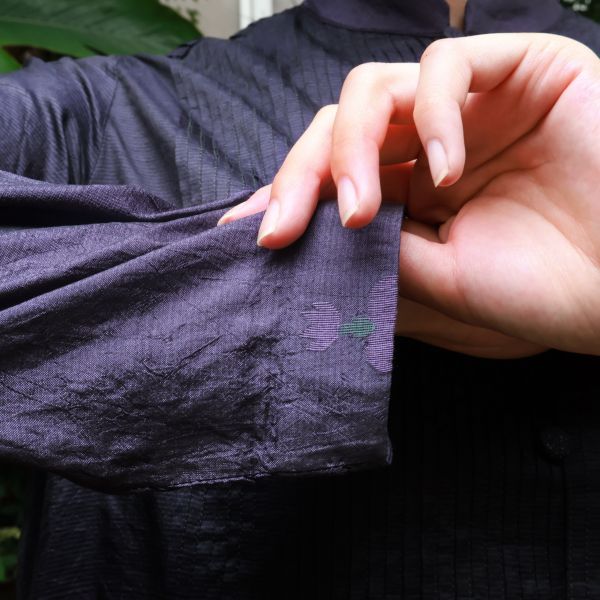 【Maku Textile】BIANCA洋裝 手織,手紡紗,洋裝,蠶絲,植物染,草木染