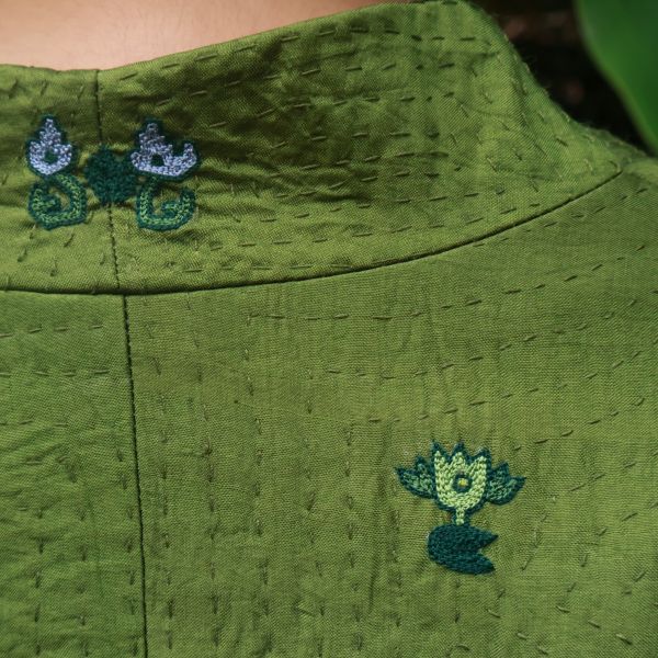 【Maku Textile】KARMA夾克外套 手織,手紡紗,夾克,羊毛,蠶絲,羊毛,植物染,草木染