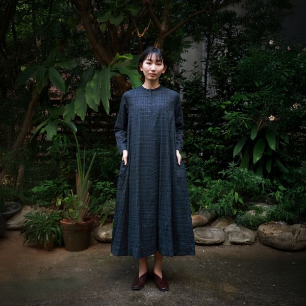 【Maku Textile】HARITA洋裝 手織,手紡紗,洋裝,棉,植物染,草木染