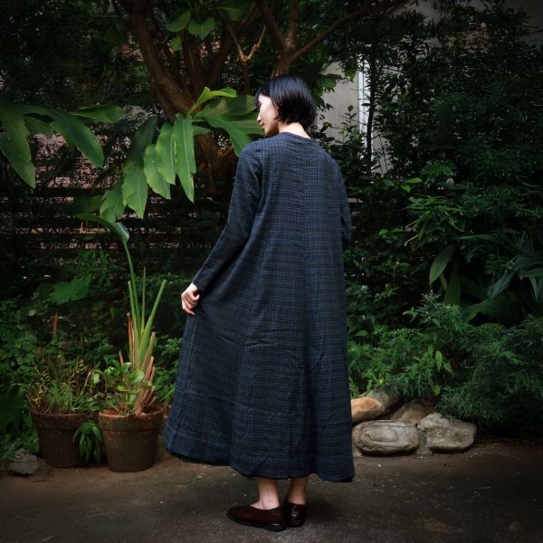 【Maku Textile】HARITA洋裝 手織,手紡紗,洋裝,棉,植物染,草木染