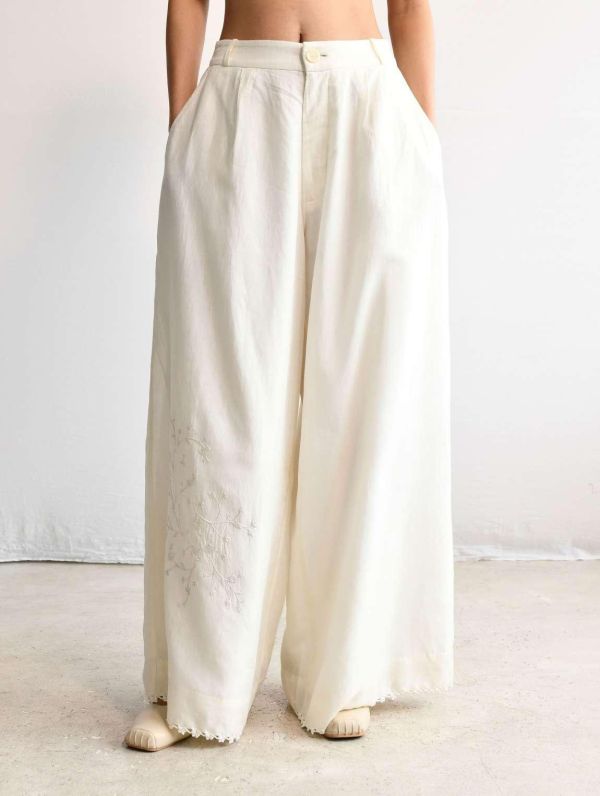 【Maku Textile】MAUI長褲 手織,手紡紗,褲,棉,卡蒂棉