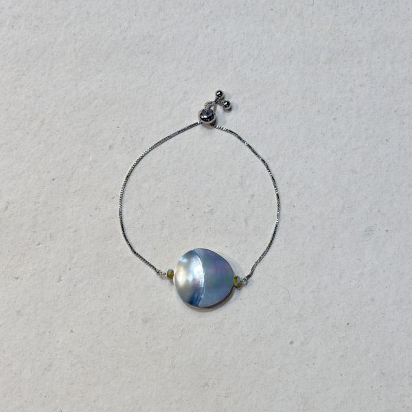 【藍珊瑚】鸚鵡螺手鍊 鸚鵡螺,手鍊,海洋廢物,魚骨,骨頭,藍珊瑚,珊瑚,銅鍍金