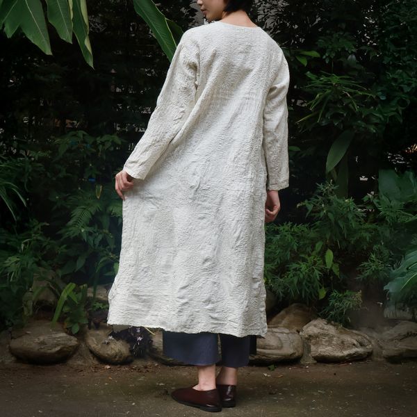 【Maku Textile】INDUS洋裝 手織,手紡紗,洋裝,美麗諾羊毛,植物染,草木染
