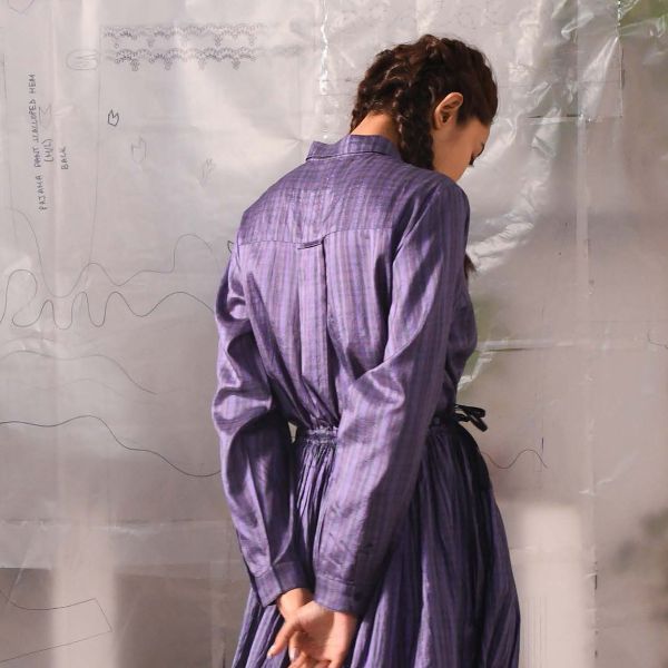 【Maku Textile】SIENE洋裝 手織,手紡紗,洋裝,棉,植物染,草木染