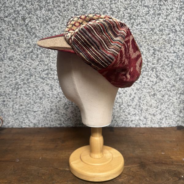 【Studio Phronesis】報童帽＿古董傢飾布（紅） 