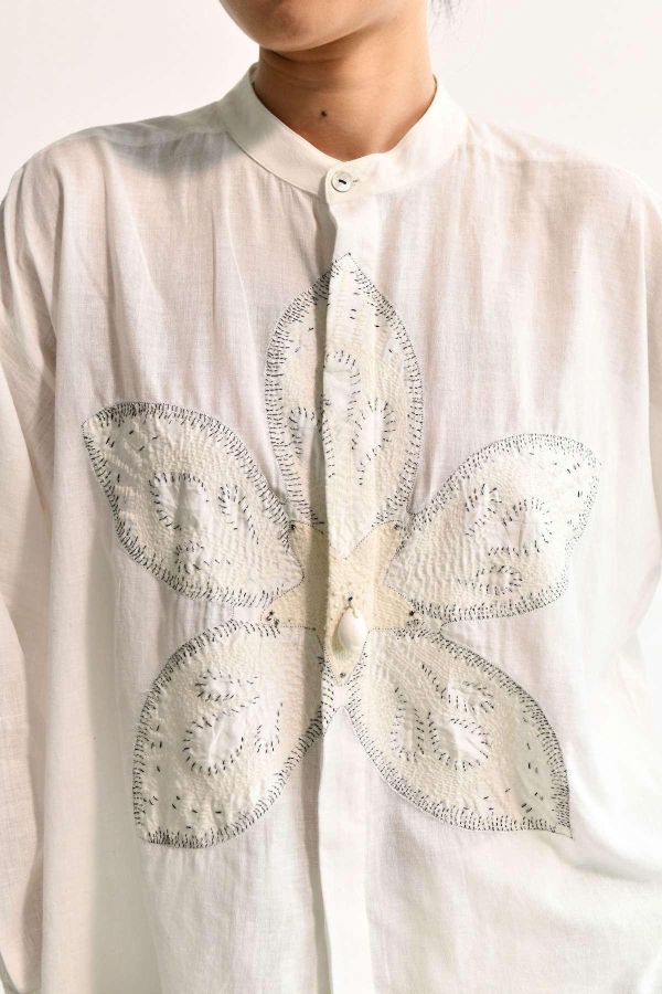 【Maku Textile】SANDDOLLAR上衣 手織,手紡紗,上衣,棉,植物染,草木染