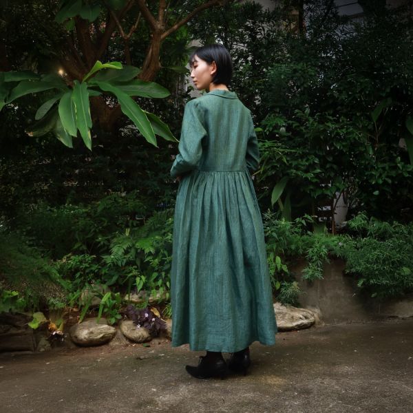 【Maku Textile】ERICA外套 手織,手紡紗,洋裝,棉,植物染,草木染