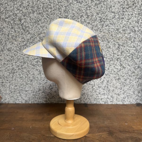 【Studio Phronesis】報童帽＿格紋拼接 