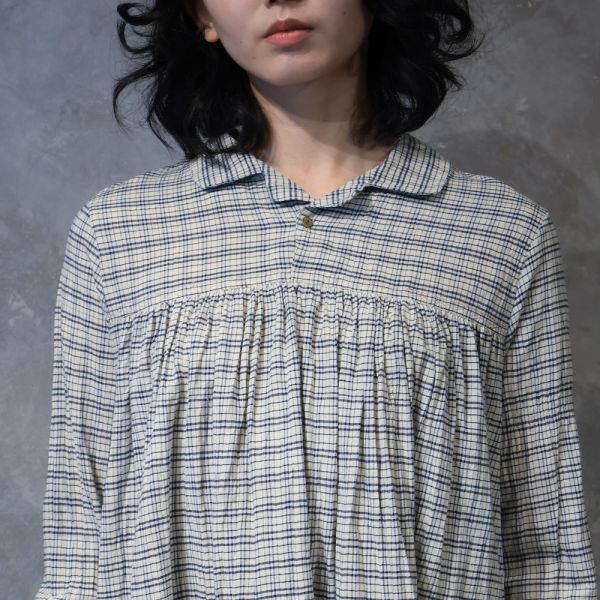 【Maku Textile】SUSAN_651 手織,手紡紗,洋裝,蠶絲,植物染,草木染
