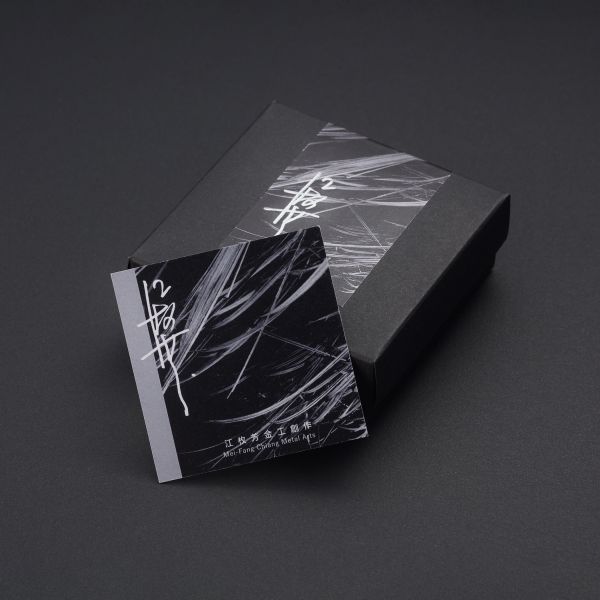 【江枚芳 Meifang Chiang Metal Arts】折葉耳夾式耳環 Folded Leaves 耳環,耳夾,鋁,陽極處裡