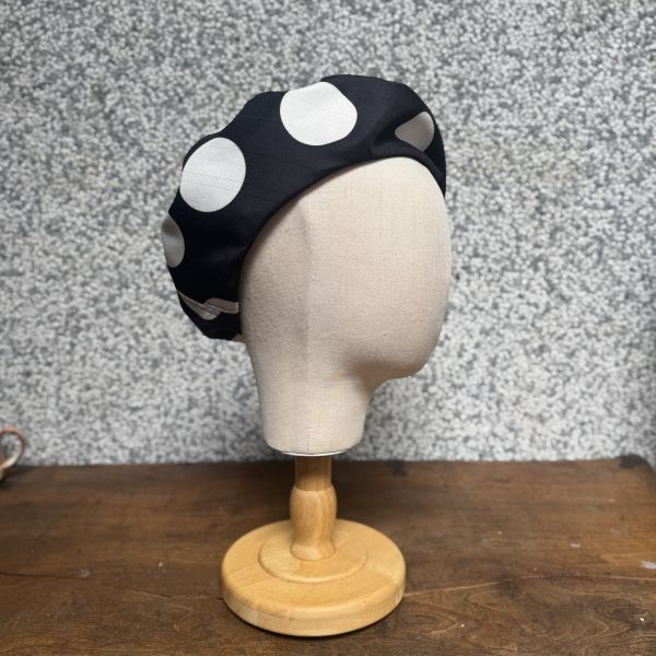 【Studio Phronesis】貝蕾帽＿黑白點 