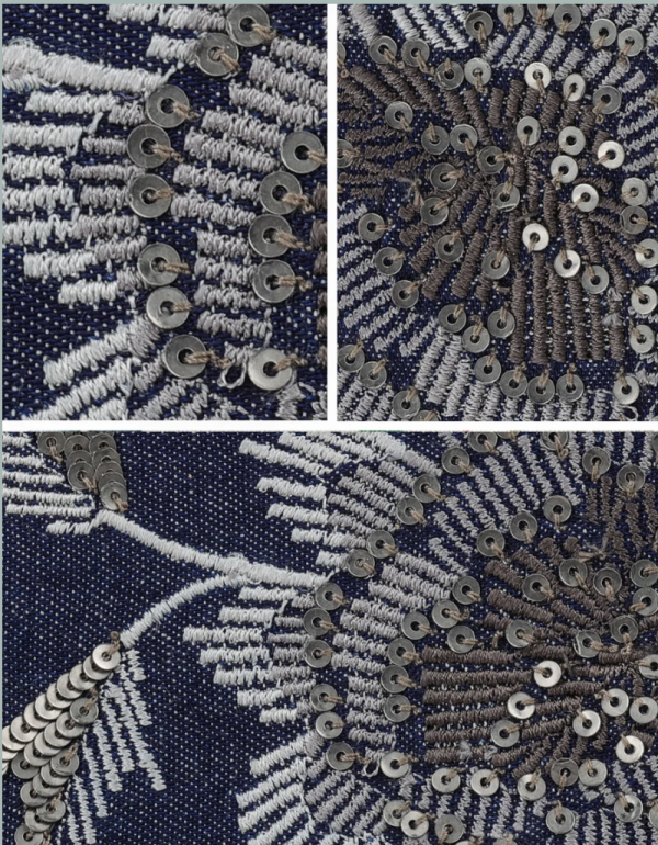【Namjosh】手工珠繡髮箍＿深藍 髮夾、髮飾、手工刺繡