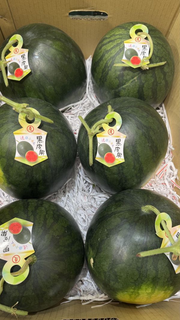 黑皮紅肉西瓜（單顆約4-5斤） 