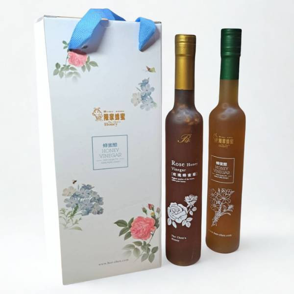 《陳釀蜂蜜醋+玫瑰蜂蜜醋》雙拼禮盒 陳釀,蜂蜜,醋,玫瑰