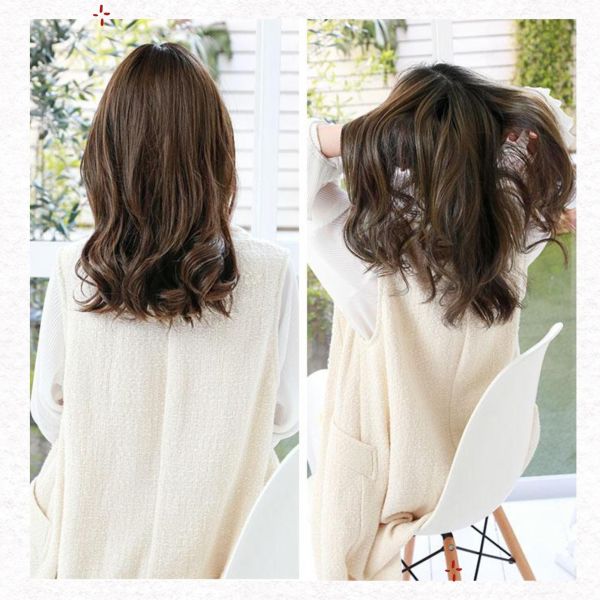 大範圍遮白髮片｜瀏海手工+I型人工頭皮 ｜髮質自然超逼真 日本進口 染髮,遮白髮,補髮量,假髮,頭頂補髮片