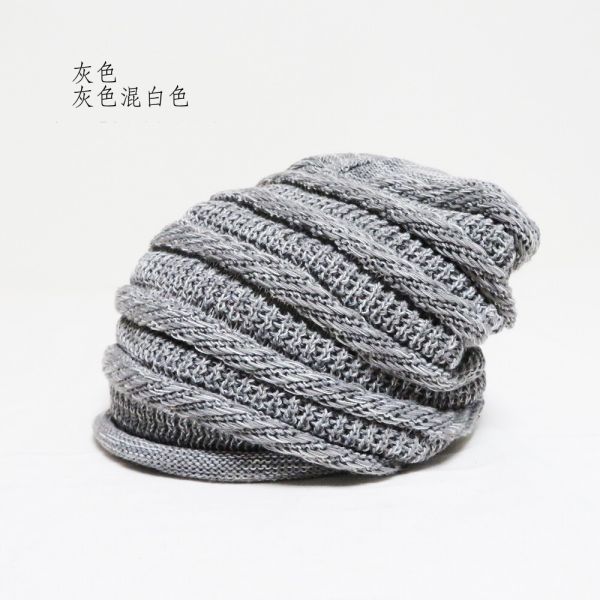 混色針織帽100%純棉｜包頭帽.化療帽｜四季皆宜 透氣親膚 ｜化療掉髮期適用 ｜韓國製 純棉.化療帽,醫療帽,包頭帽,帽子,小臉感,敏感肌帽子,親膚針織帽,掉髮用帽子,光頭帽子推薦