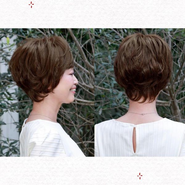 大範圍遮白髮片｜瀏海手工+高級人工頭皮 ｜髮質自然超逼真 日本進口 染髮,遮白髮,補髮量,假髮頭,頂補髮片