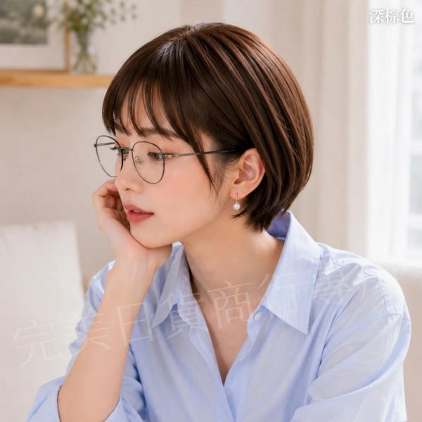 Fit 小頭圍醫療帽型假髮｜S尺寸52～56cm｜輕量約80g・短鮑勃髮型・無金屬設計 ｜P14 化療,假髮,醫療假髮,化療假髮,24小時假髮,假髮租借,乳癌假髮