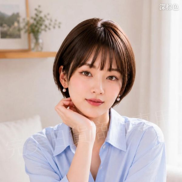 Fit 小頭圍醫療帽型假髮｜S尺寸52～56cm｜輕量約80g・短鮑勃髮型・無金屬設計 ｜P14 化療,假髮,醫療假髮,化療假髮,24小時假髮,假髮租借,乳癌假髮