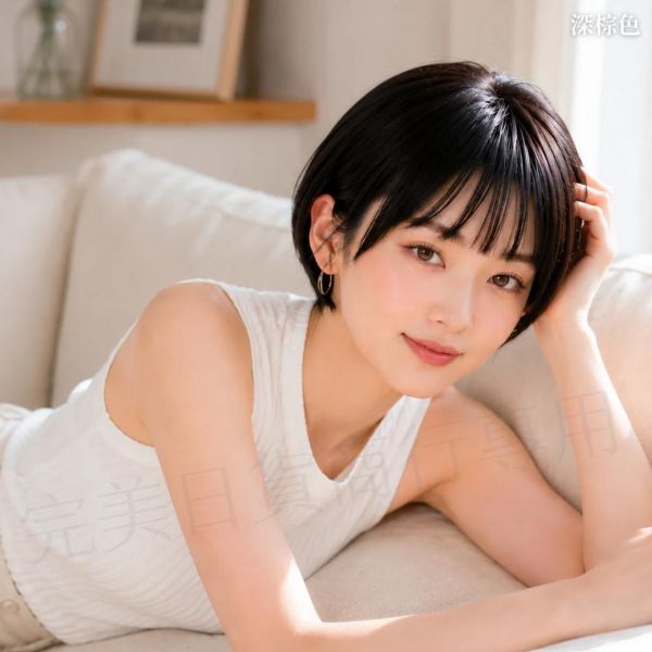 Fit 小頭圍醫療帽型假髮｜S尺寸52～56cm｜輕量約80g・短鮑勃髮型・無金屬設計 ｜P14 化療,假髮,醫療假髮,化療假髮,24小時假髮,假髮租借,乳癌假髮