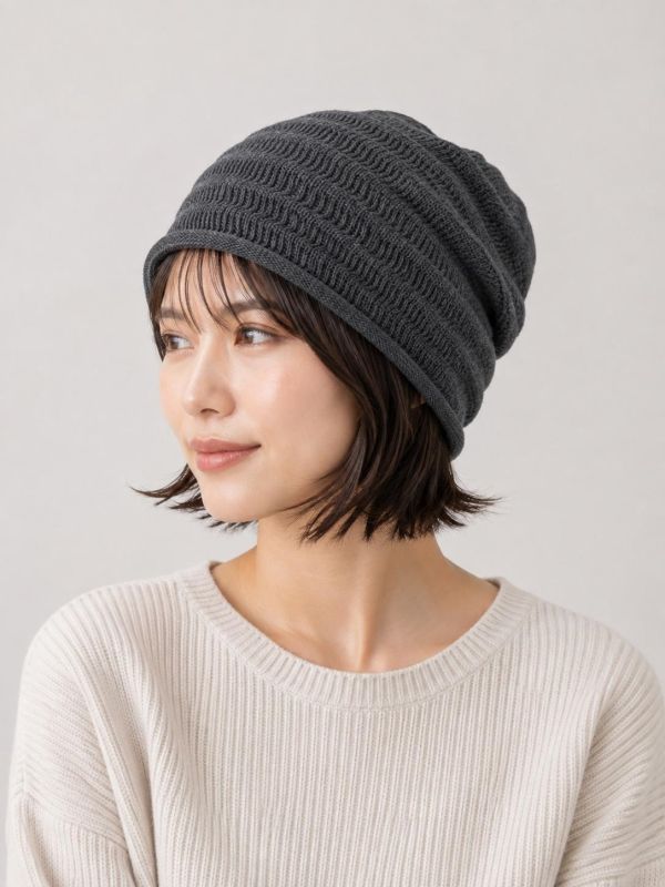 【日本製】COOLMAX 四季透氣無縫帽｜吸汗快乾・柔軟輕量針織帽 日本製帽子、COOLMAX帽子、透氣帽、吸汗快乾帽、無縫帽、針織帽、四季帽、日系帽子、男女針織帽