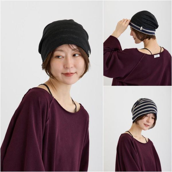 雙面反折亞麻帽｜比利時亞麻布｜化療掉髮期用帽｜夏季最適 室內帽子,涼感帽,亞麻帽, 亞麻纖維, 日本製帽子, 夏季透氣帽, 抗暑穿搭,化療帽