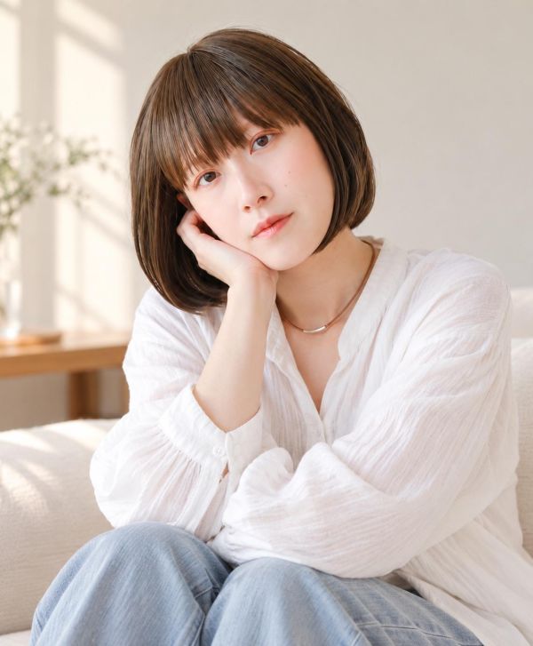 Fit 小頭圍醫療帽型假髮｜S尺寸52～56cm｜自然直髮鮑伯・無金屬・穩定貼合｜P10 小頭圍假髮、小頭圍醫療假髮、化療假髮、醫療用假髮、帽型假髮、兒童醫療假髮