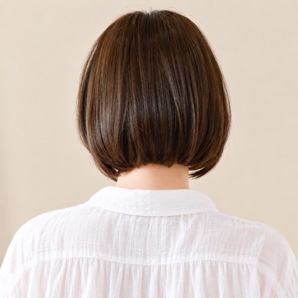 Fit 小頭圍醫療帽型假髮｜S尺寸52～56cm｜自然直髮鮑伯・無金屬・穩定貼合｜P10 小頭圍假髮、小頭圍醫療假髮、化療假髮、醫療用假髮、帽型假髮、兒童醫療假髮