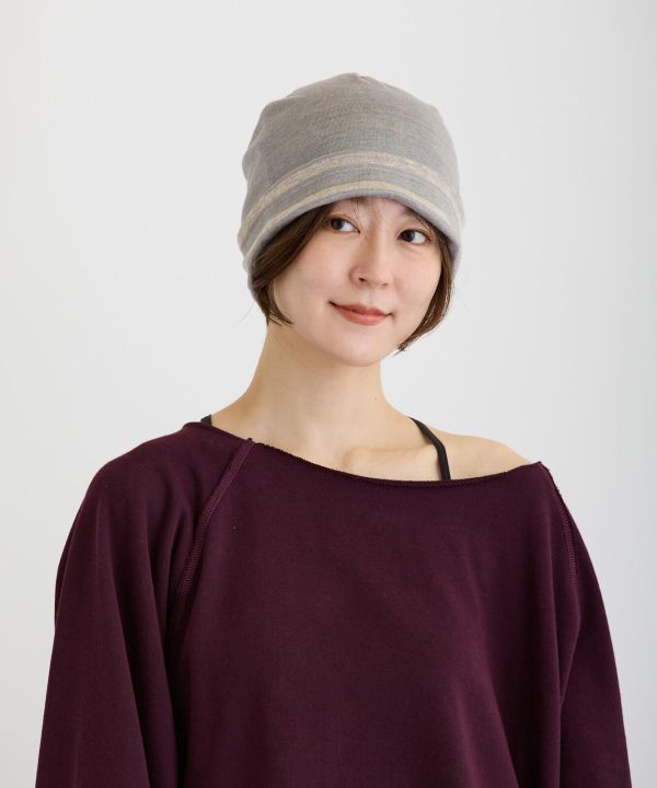 雙面反折亞麻帽｜比利時亞麻布｜化療掉髮期用帽｜夏季最適 室內帽子,涼感帽,亞麻帽, 亞麻纖維, 日本製帽子, 夏季透氣帽, 抗暑穿搭,化療帽