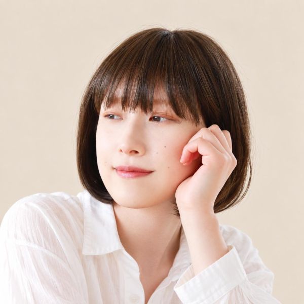 Fit 小頭圍醫療帽型假髮｜S尺寸52～56cm｜自然直髮鮑伯・無金屬・穩定貼合｜P10 小頭圍假髮、小頭圍醫療假髮、化療假髮、醫療用假髮、帽型假髮、兒童醫療假髮